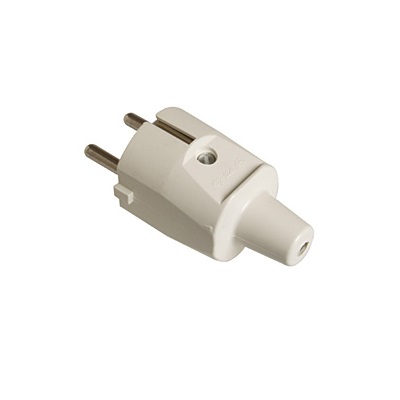 PVC STEKKER MET RANDAARDE WIT PVC STEKKER MET RANDAARDE WIT